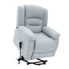 Image of Athena Electric Lift Recliner Chair with Power Lift and USB elevated power lift recliner in light grey upholstery