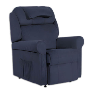 Bariatric Lift and Recline Chair with Dual Motor Stand Assist upholstered armchair in dark fabric