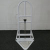 Image of Bed Assist Rail with Floor Support Frame front view of upright grab rail with adjustment knob and base