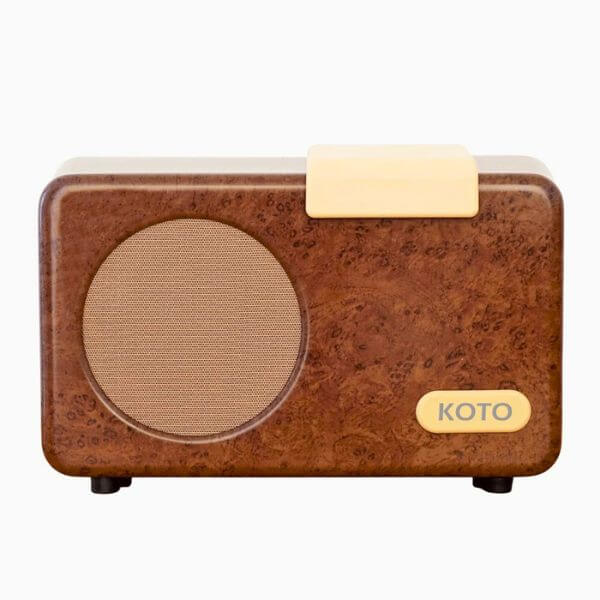Walnut Portable Music Player for Elderly