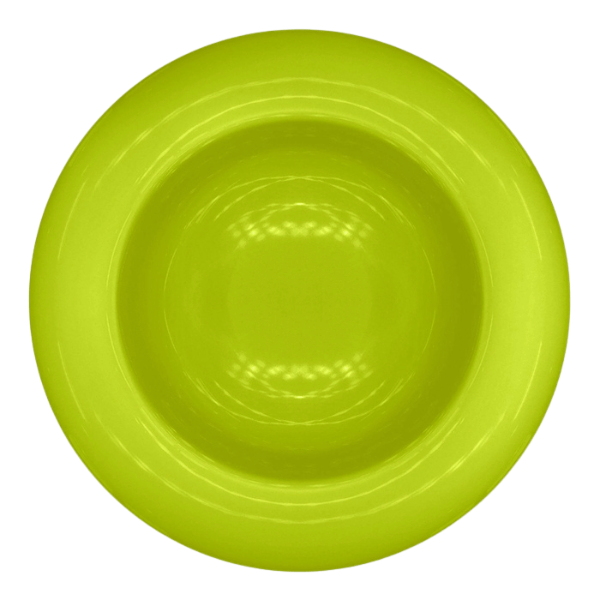 Ceramic Scoop Bowl Cup For Seniors Green Upper View