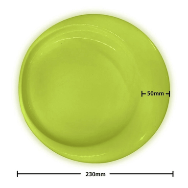Ceramic Scoop Plate For Seniors Green Measurements