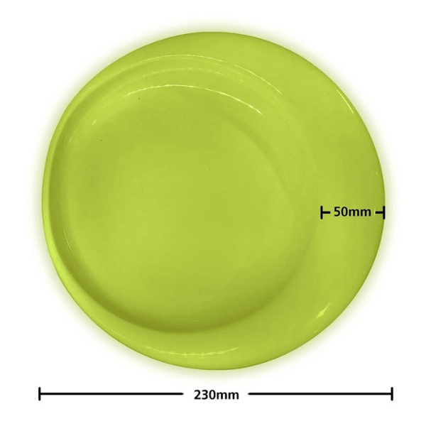 Ceramic Scoop Plate For Seniors Green Measurements