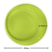 Ceramic Scoop Plate For Seniors Green Measurements