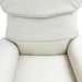 ComfortCare Zen Massage Recliner for Seniors Cream Close up of Seat