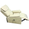 Image of ComfortCare Zen Massage Recliner for Seniors Cream tilted back slightly