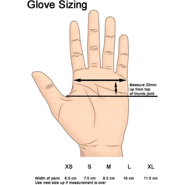 Compression Arthritis Gloves Sizing Guide