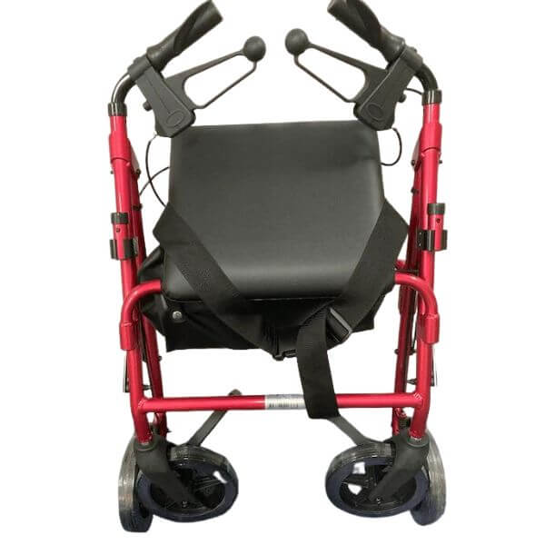 2-in-1 Walker Transport Chair Combination Folded