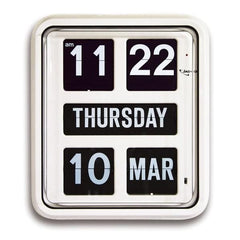 Dementia Orientation Clock with Day and Date for Elderly Large