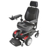 Image of Drive Titan Transportable Front Wheel Drive Powerchair front view with armrests joystick and footplate