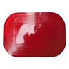 Image of Dycem Rectangular Non Slip Grip Pad for Trays & Tables red rectangular anti-slip mat with textured grip surface