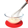 Image of Dycem Round Non Slip Grip Pad for Tables & Trays red anti slip mat stabilising mixing bowl during whisking