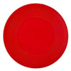 Image of Dycem Round Non Slip Grip Pad for Tables & Trays red textured anti slip mat for plates bowls and cups