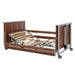 Electric Bariatric Hi-Low Bed with Side Rails and Hand Control adjustable wooden bed frame with slatted base and wheels
