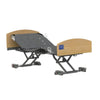 Image of Electric Floorline Nursing Care Bed with Trendelenburg King Single raised profiling position with wood headboards and castors