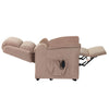 Image of Electric Lift Recliner Chair with Dual Motor - Petite fully reclined side view with extended back and footrest