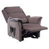 Image of Electric Lift Recliner Chair with Dual Motor - Petite partially reclined with footrest extended and side remote visible