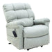 Electric Lift Recliner for Comfort Fabric Ash Front Left View