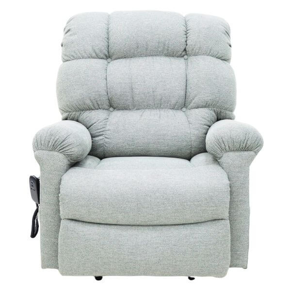 Electric Lift Recliner for Comfort Fabric Ash Front View