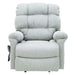 Electric Lift Recliner for Comfort Fabric Ash Front View
