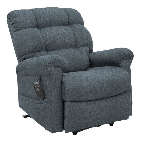 Electric Lift Recliner for Comfort Fabric Graphite Front Left View
