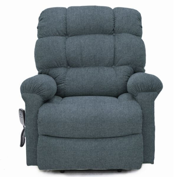 Electric Lift Recliner for Comfort Fabric Graphite Front View