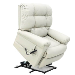 Electric Lift Recliner for Comfort Leather Light Grey Featured Image