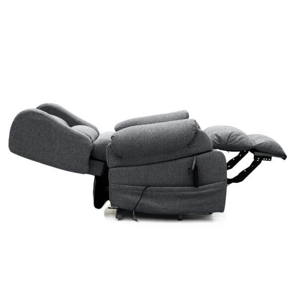Electric Lift Recliner for Everyday Relaxation Fabric Graphite Front View
