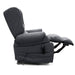 Electric Lift Recliner for Everyday Relaxation Fabric Graphite Fully Extended