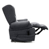 Image of Electric Lift Recliner for Everyday Relaxation Fabric Graphite Fully Extended