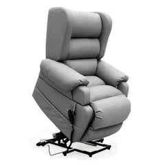 Electric Lift Recliner for Everyday Relaxation Leather Dark Grey Featured Image