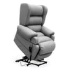 Image of Electric Lift Recliner for Everyday Relaxation Leather Dark Grey Featured Image