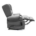 Electric Lift Recliner for Everyday Relaxation Leather Dark Grey Leg Extended