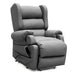Electric Lift Recliner for Everyday Relaxation Leather Dark Grey NE View