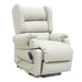 Electric Lift Recliner for Everyday Relaxation Leather Light Grey NE View