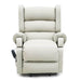 Electric Lift Recliner for Everyday Relaxation Leather Light Grey front View