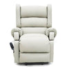 Image of Electric Lift Recliner for Everyday Relaxation Leather Light Grey front View