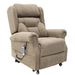 Electric Lift Recliner for Therapy Fabric Brown North East View