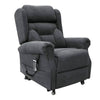 Image of Electric Lift Recliner for Therapy Fabric Graphite NE View