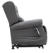 Electric Lift Recliner for Therapy Leather Grey Side View