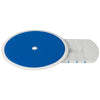 Image of Electric Reclining Bath Lift Seat with Hand Controller swivel transfer disc attached to white transfer board accessory