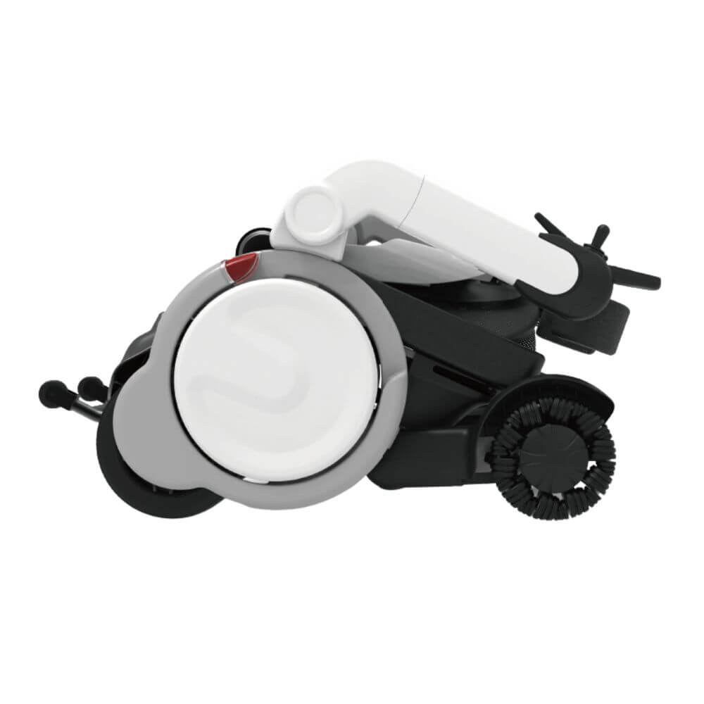Electric Folding Powerchair with Zero Gravity Mode fully folded compact transport position