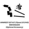 Image of FlyteMax Heavy Duty Carbon Fibre Electric Wheelchair optional armrest extension kit accessory