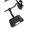 Image of FlyteMax Heavy Duty Carbon Fibre Electric Wheelchair textured footplate close up