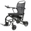 Image of Flytemax2 Lightweight Carbon Fibre Electric Wheelchair black carbon fibre powered wheelchair with mesh backrest