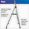 Image of Folding Hemi Walker with Adjustable Height and Hand Grips height adjustable frame with push pin legs and non slip rubber tips