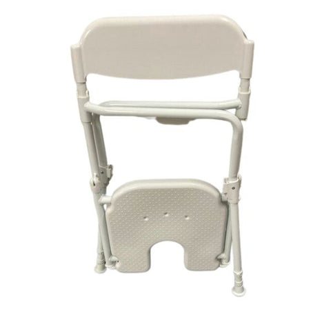 Folding Shower Chair with Cut Away Front Folded
