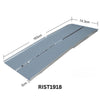 Image of Folding Wheelchair Ramp - Portable & Lightweight Aluminium Ramp for Steps, Kerbs & Cars 183cm aluminium ramp with dimensions shown