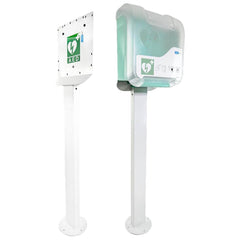 Freestanding AED Cabinet Stand | Secure Outdoor & Indoor AED Mounting Pole