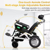 Image of Gladiator Electric Wheelchair With Tilt Seat And Suspension adjustable reclining backrest and elevating footrest
